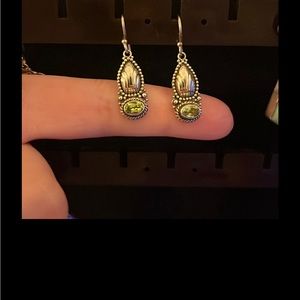 Sterling Silver Peridot Earrings